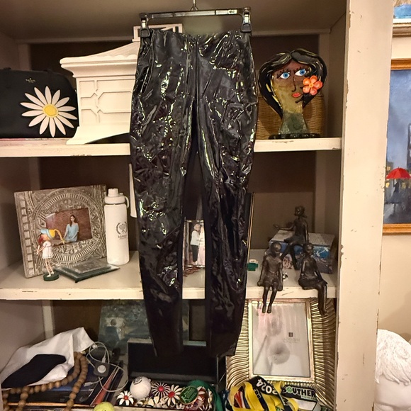 Wolford black latex leggings size 4 nwt - Picture 4 of 7